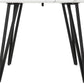 Marlow Dining Set - White Marble Effect/Black/Black Velvet