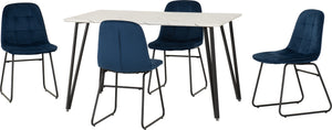 MARLOW-LUKAS-DINING-SET-X4-CHAIRS-WHITE-MARBLE-SAPPHIRE-BLUE-VELVET-2024-400-401-337-01-scaled.jpg