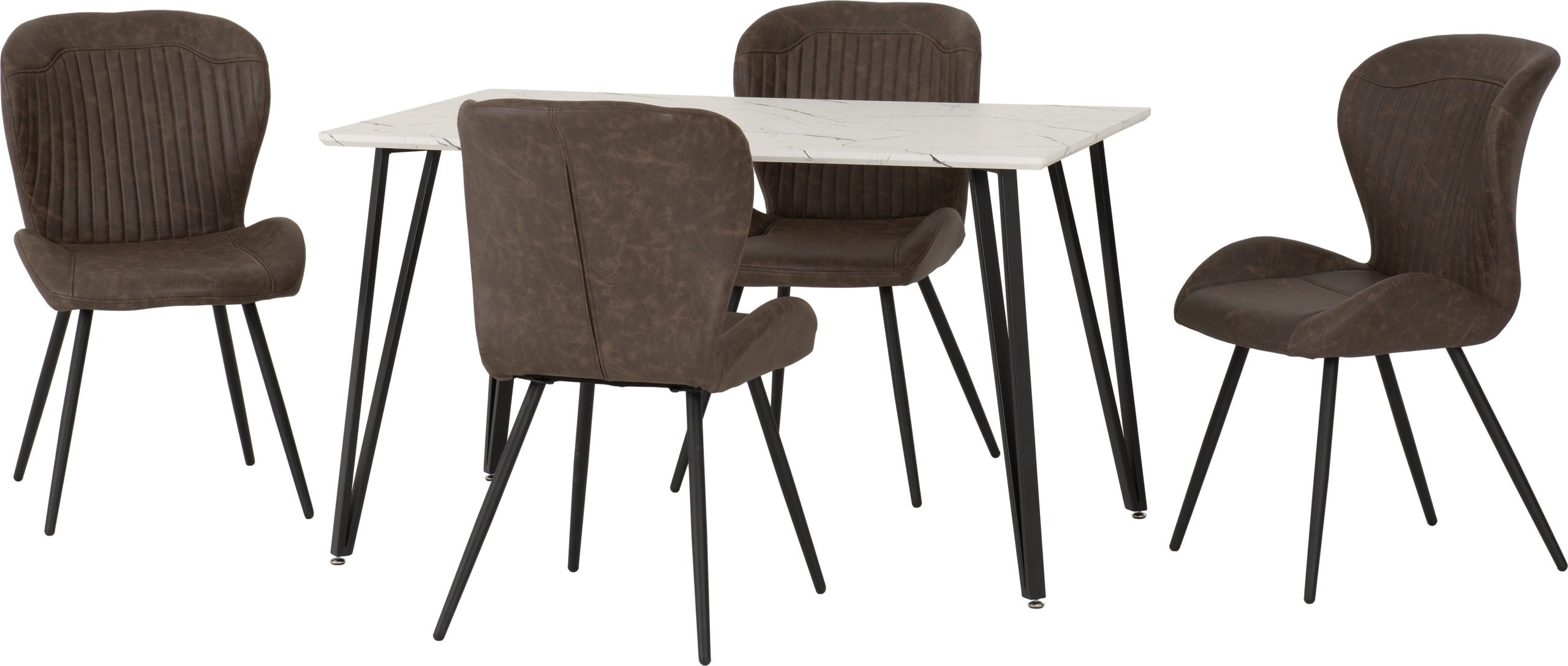 MARLOW-QUEBEC-DINING-SET-X4-CHAIRS-WHITE-MARBLE-BROWN-PU-2024-400-401-333-01-scaled.jpg
