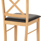 Mason Chair (Box of 2) - OAK VARNISH/BROWN PU