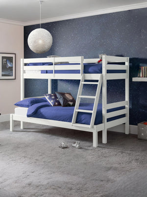 Merlin 90cm Single White Triple Sleeper Bunk Bed