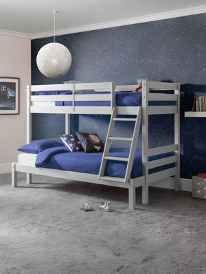 Merlin 90cm Single Grey Triple Sleeper Bunk Bed