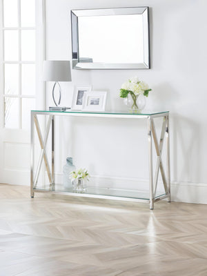 Miami Console Table - Silver