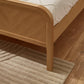Milo Oak Effect Chevron 135cm Double Bed Frame
