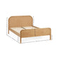 Milo Oak Effect Chevron 135cm Double Bed Frame