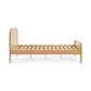 Milo Oak Effect Chevron 135cm Double Bed Frame