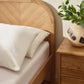 Milo Oak Effect Chevron 150cm King Bed