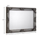 Rococo Pewter Wall Mirror