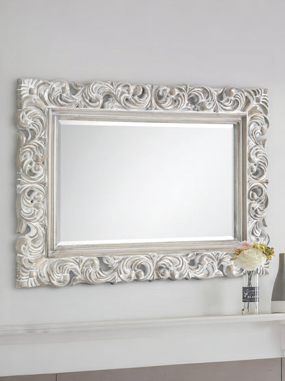 Baroque Distressed Wall Mirror