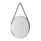 Opera Round Pewter Mirror