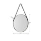 Opera Round Pewter Mirror
