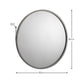Octave Round Pewter Wall Mirror