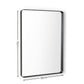 Jaya Black Frame Rectangular Wall Mirror