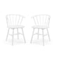 Set Of 2 Modena Dining Chairs - White