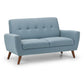 Monza 2 Seater Compact Retro Sofa - Blue