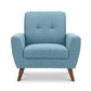 Monza Compact Retro Chair - Blue