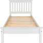 Monaco 3' Bed Low Foot End - White