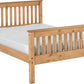 Monaco 5' Bed High Foot End - DISTRESSED WAXED PINE