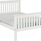 Monaco 5' Bed High Foot End - WHITE