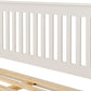 Monaco 4' Bed High Foot End - White