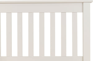 Monaco 5' Bed High Foot End - WHITE