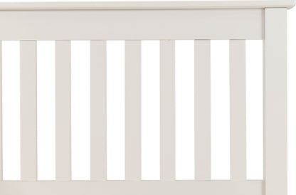 Monaco 5' Bed High Foot End - WHITE