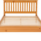 Monaco 4'6" Bed Low Foot End - Antique Pine