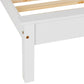 Monaco 4'6" Bed Low Foot End - WHITE
