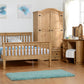Monaco 5' Bed High Foot End - Distressed Waxed Pine