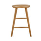 Mulu Natural Solid Oak Bar Stool