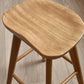 Mulu Natural Solid Oak Bar Stool