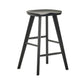 Mulu Black Solid Oak Bar Stool