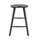 Mulu Black Solid Oak Bar Stool