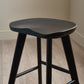 Mulu Black Solid Oak Bar Stool