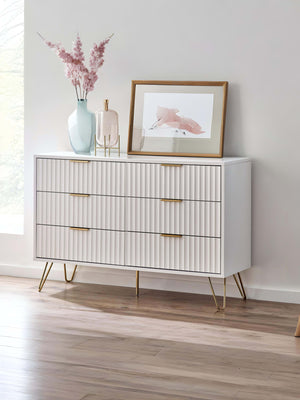 Murano 6 Drawer Chest - Matt White