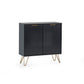 Murano Compact Sideboard - Matt Black