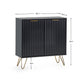 Murano Compact Sideboard - Matt Black