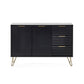 Murano Large Sideboard - Matt Black