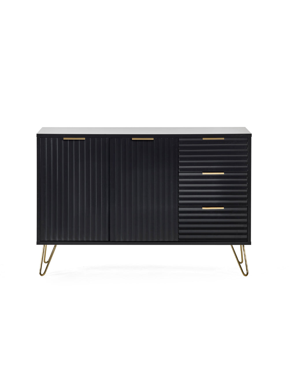 Murano Large Sideboard - Matt Black