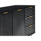 Murano Large Sideboard - Matt Black