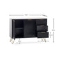 Murano Large Sideboard - Matt Black
