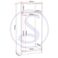Malvern 2 Door Wardrobe - Urban Snow