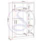Malvern 3 Door Wardrobe - URBAN SNOW