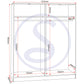 Malvern 4 Door Wardrobe - URBAN SNOW