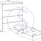 Malvern 4 Drawer Chest - Urban Snow