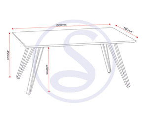 Marlow Coffee Table - WHITE MARBLE EFFECT