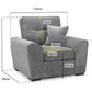 Maxwell Sofa Grey Armchair