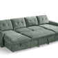 Moscow Sofabed Green U Shape Corner