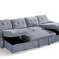 Moscow Sofabed Grey U Shape Corner