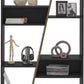 Naples Tall Bookcase - Black/Pine Effect